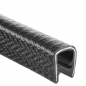 Preview: PVC-Kantenschutzprofil, Klemmbereich 6,0-8,0 mm, schwarz