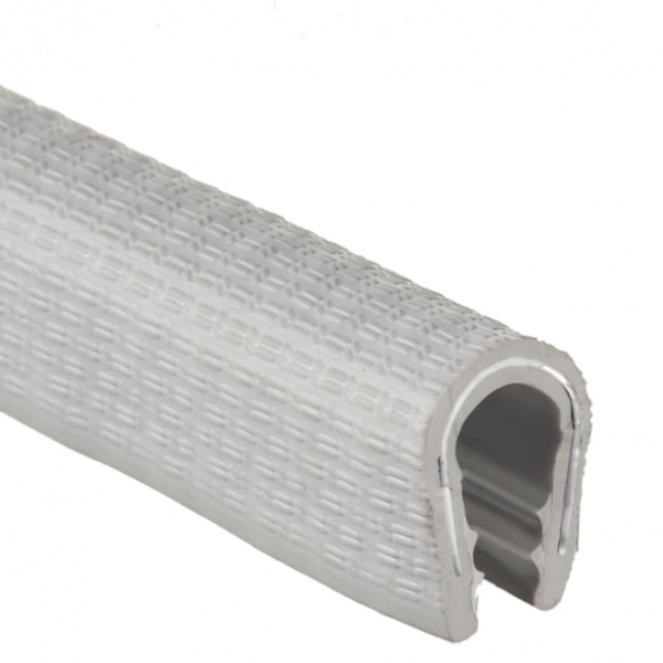 PVC-Kantenschutzprofil, Klemmbereich 6,0-8,0 mm, hellgrau