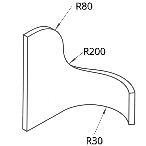 PVC-Kantenschutzprofil und EPDM-Moosgummi-Dichtschlauch, Klemmbereich 1,5-3,5 mm, schwarz