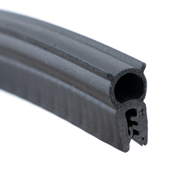 EPDM-Weichgummi-Kantenschutz und EPDM-Moosgummi-Dichtschlauch, Klemmbereich 1,0-3,0 mm, schwarz
